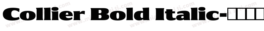 Collier Bold Italic字体转换